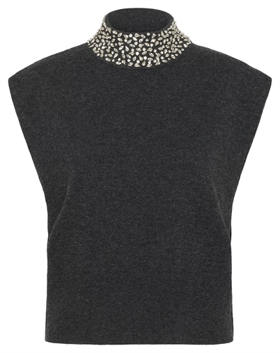 Gestuz - GZManzi Deco Waistcoat - Deep Graphite